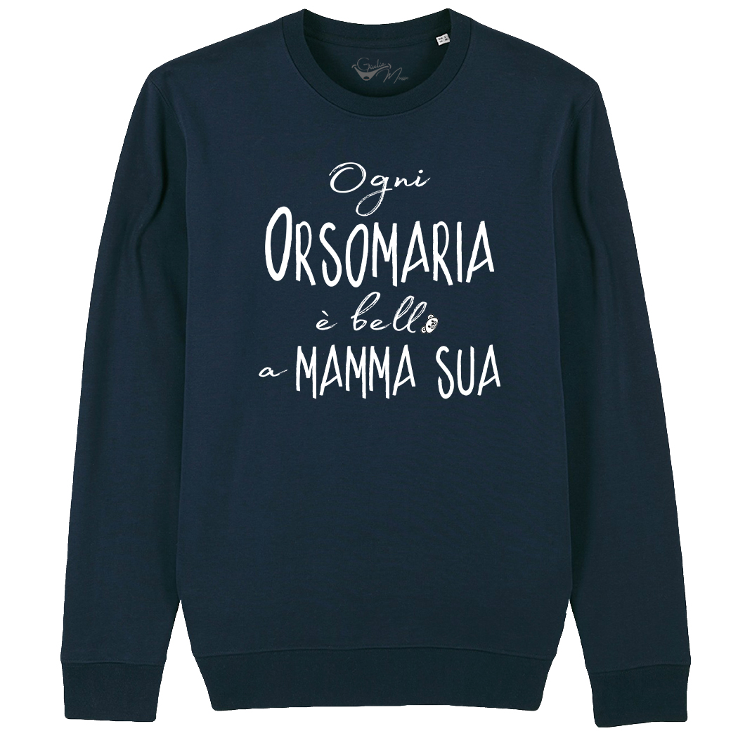 FELPA GIROCOLLO - OGNI ORSOMARIA navy