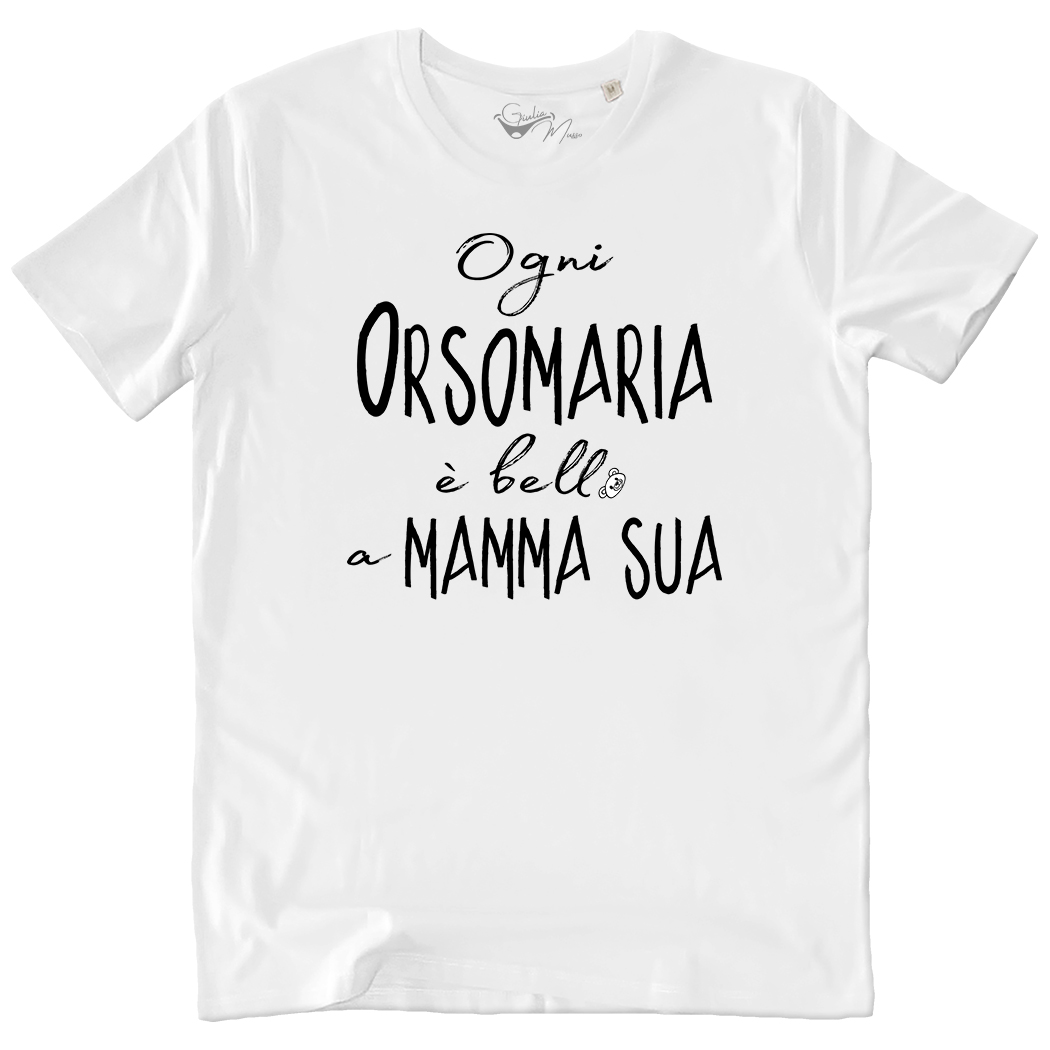 T-SHIRT UNISEX - OGNI ORSOMARIA bianca